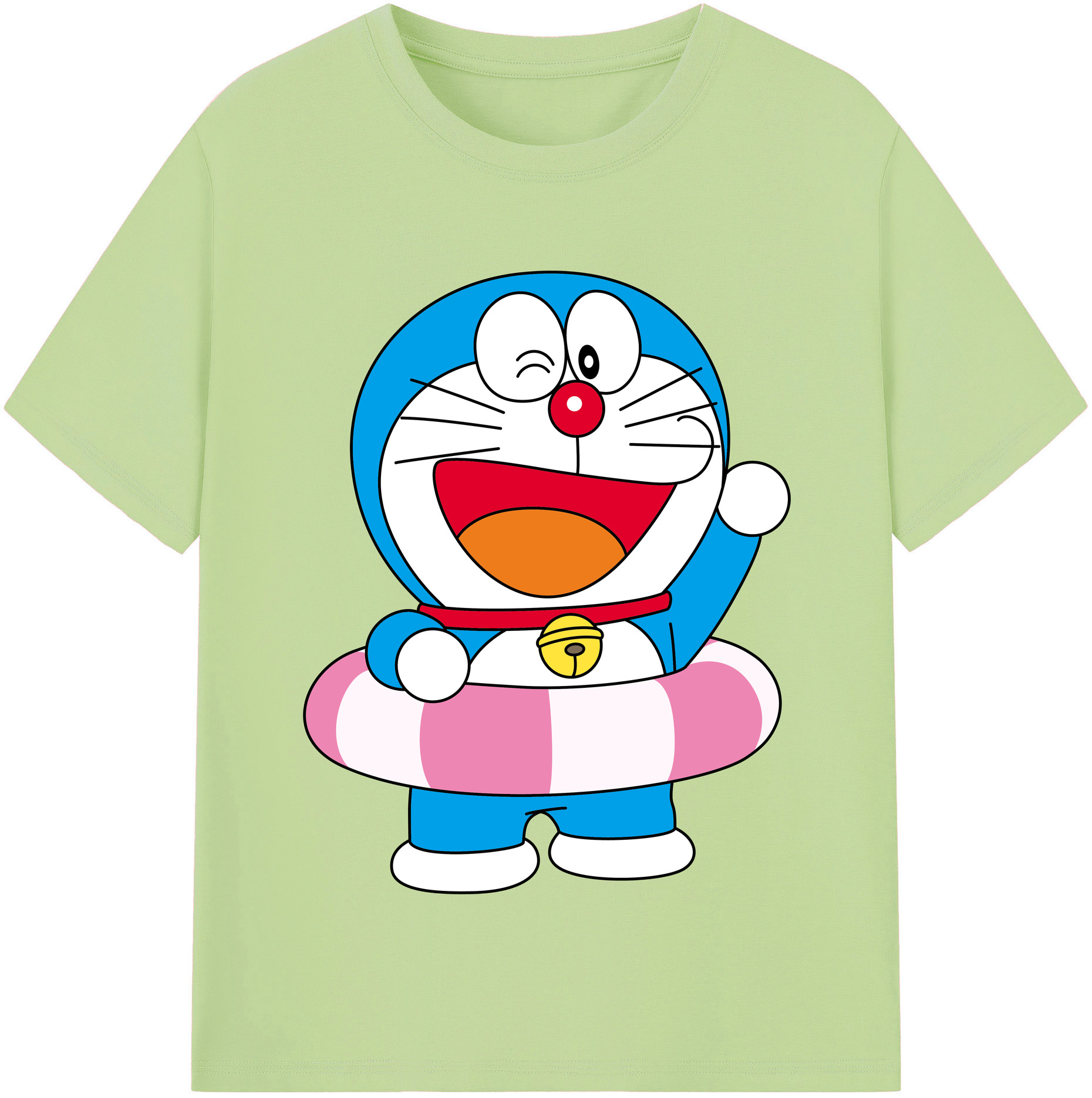 （画像用） ドラえもん Doraemon 綿100％半袖Tシャツ（フロントプリント）